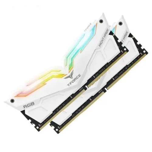 رم دسکتاپ DDR4 دو کاناله 3200 مگاهرتز CL16 تیم گروپ مدل T-Force Night Hawk RGB ظرفیت 16 گیگابایت