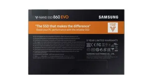 اس اس دی  سامسونگ مدل 860 Evo ظرفیت 250 گیگابایت