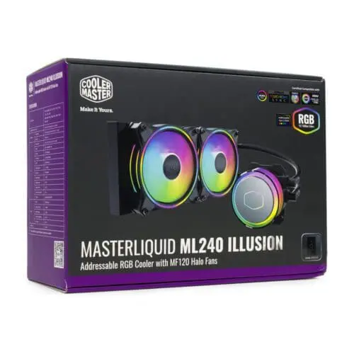 سیستم خنک کننده آبی کولر مستر مدل MASTERLIQUID ML240 ILLUSION