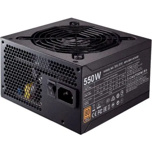 منبع تغذیه کامپیوتر کولر مستر مدل MWE Bronze 550