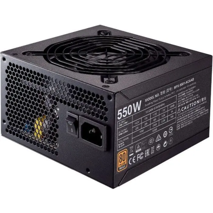 منبع تغذیه کامپیوتر کولر مستر مدل MWE Bronze 550