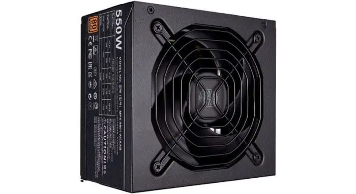 منبع تغذیه کامپیوتر کولر مستر مدل MWE Bronze 550