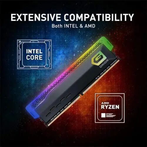رم دسکتاپ DDR4 دو کاناله 3200 مگاهرتز CL16 گیل مدل Orion RGB ظرفیت 32 گیگابایت