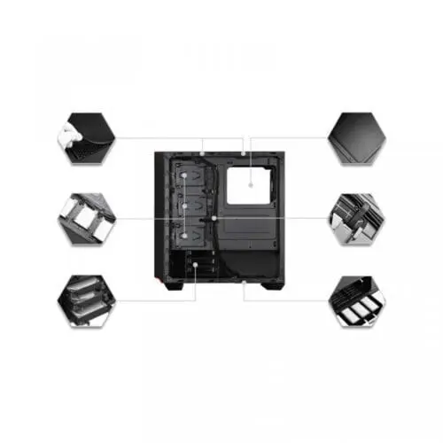 کیس کامپیوتر سیلوراستون مدل Primera Series SST-PM02B-G