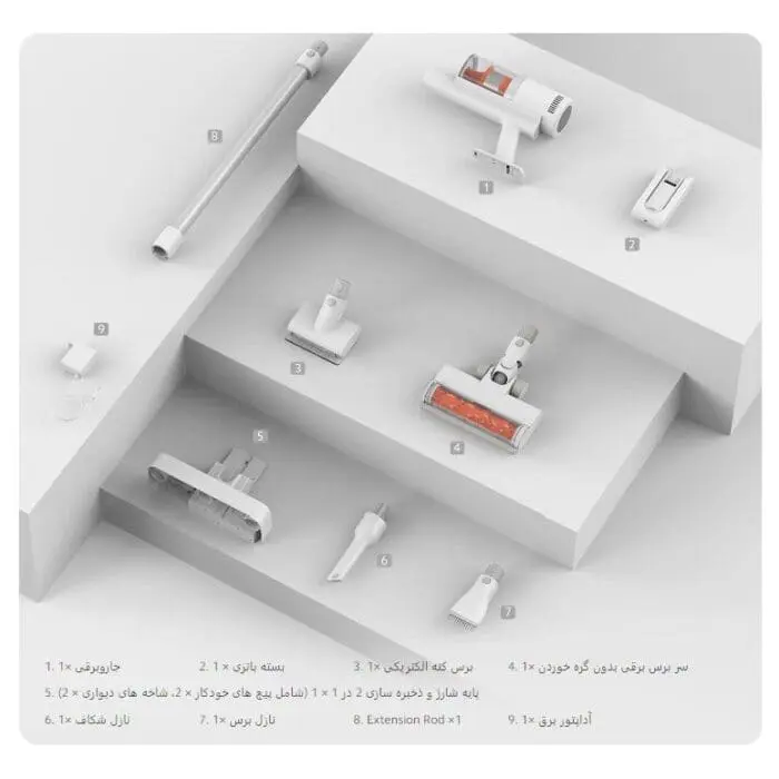 جارو شارژی عصایی شیائومی مدل Xiaomi Vacuum Cleaner G11 New version (نسخه جدید اورجینال) - Image 9