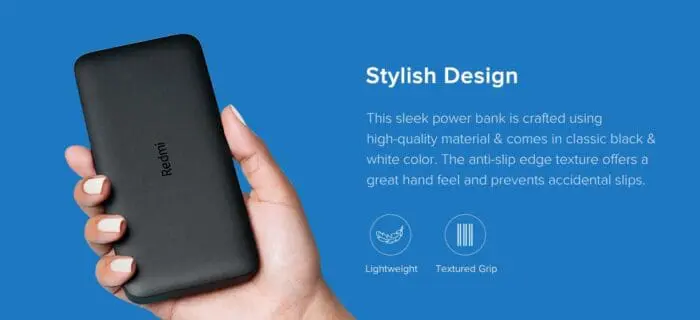 پاوربانک شیائومی مدل Redmi با ظرفیت 10000 میلی آمپر ساعت Redmi 10000mAh Power Bank اورجینال با گارانتی - Image 5