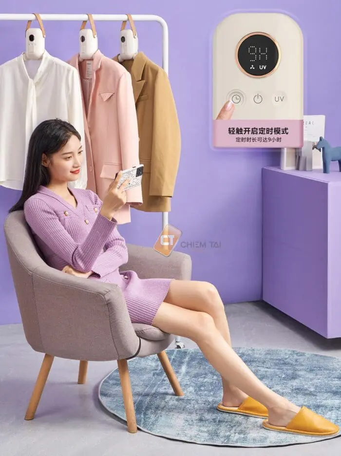 چوب لباسی خشک کن قابل حمل هوشمند شیائومی مدل Lofans S5 ا Xiaomi Lofans Smart Portable Drying Hanger - Image 3