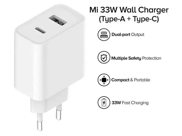 شارژر 2 پورت شیائومی AD332EU ا Xiaomi AD332EU EU 33W PD Adaptor Charger - Image 3