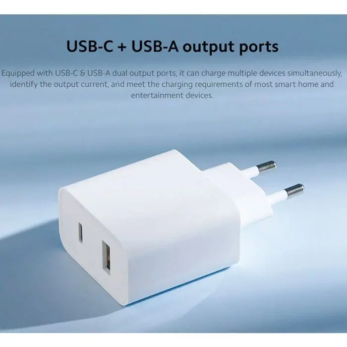 شارژر 2 پورت شیائومی AD332EU ا Xiaomi AD332EU EU 33W PD Adaptor Charger - Image 5