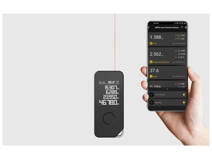 متر لیزری شیائومی Xiaomi HOTO HD50 50m (اورجینال پلمپ ارسال فوری) - Image 4