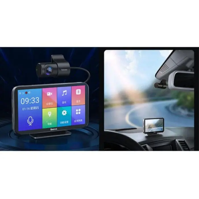 سیستم مولتی مدیا خودرو بیسوس Baseus Cloud Voice Car Video Recorder CRJLY01-01 دارای دوربین (اورجینال پلمپ ارسال فوری) - Image 5