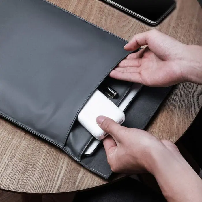 کیف چرمی بیسوس Baseus Let's Go Traction Computer Liner Bag LBQY-B24 سایز 15 اینچ اورجینال ارسال فوری - Image 8