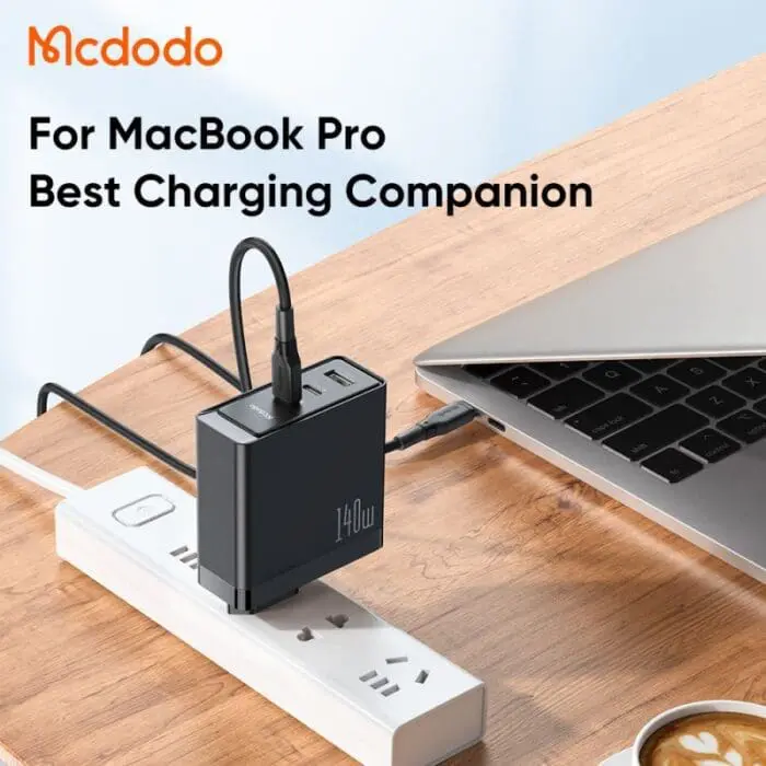 آداپتور شارژ 3 پورت 140 واتی مک دودو Mcdodo 140W GaN5 Pro Fast Charger CH-2911 (اورجینال پلمپ ارسال فوری) - Image 6