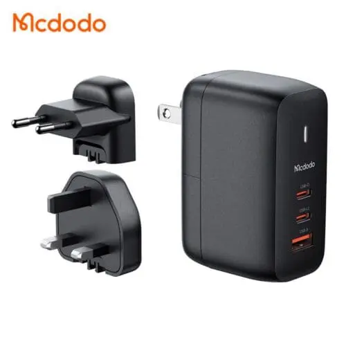 شارژر آداپتور دیواری 3 پورت 65 وات مک دودو مدل MCDODO CH-8442 GAN (پک اورجینال پلمپ ارسال فوری) فروشگاه اینترنتی زیکتز