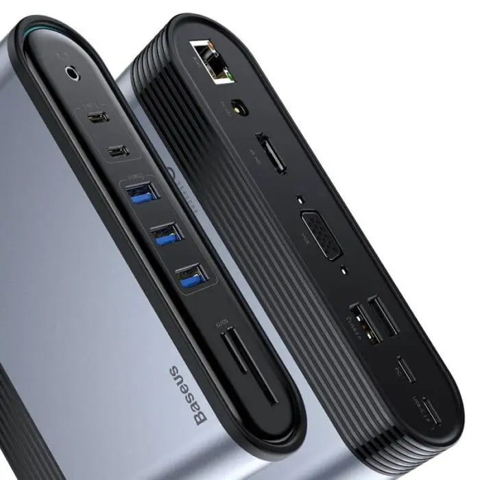 هاب 16 پورت باسئوس Baseus CAHUB-BG0G همراه با تبدیل (اورجینال با گارانتی) - Image 5