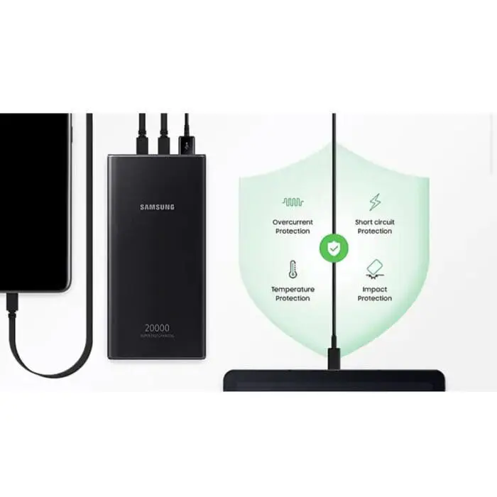 پاور بانک سامسونگ مدل EB-P5300 ظرفیت 20000 میلی آمپر ساعت ا Samsung EB-P5300 BATTERY PACK 20000mAh Power Bank (اورجینال پلمپ ارسال فوری) - Image 7