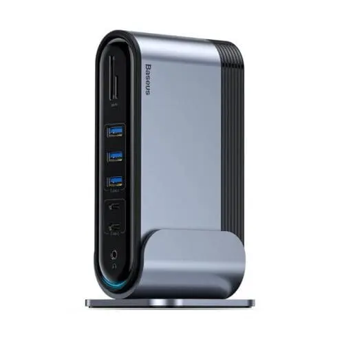هاب 16 پورت باسئوس Baseus CAHUB-BG0G همراه با تبدیل (اورجینال با گارانتی) فروشگاه اینترنتی زیکتز