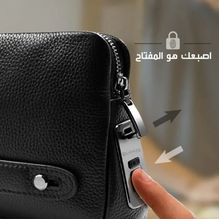 کیف دستی با قفل اثر انگشت هوشمند چرمی مدل FIPILOCK TLW-93 اورجینال ارسال فوری - Image 8