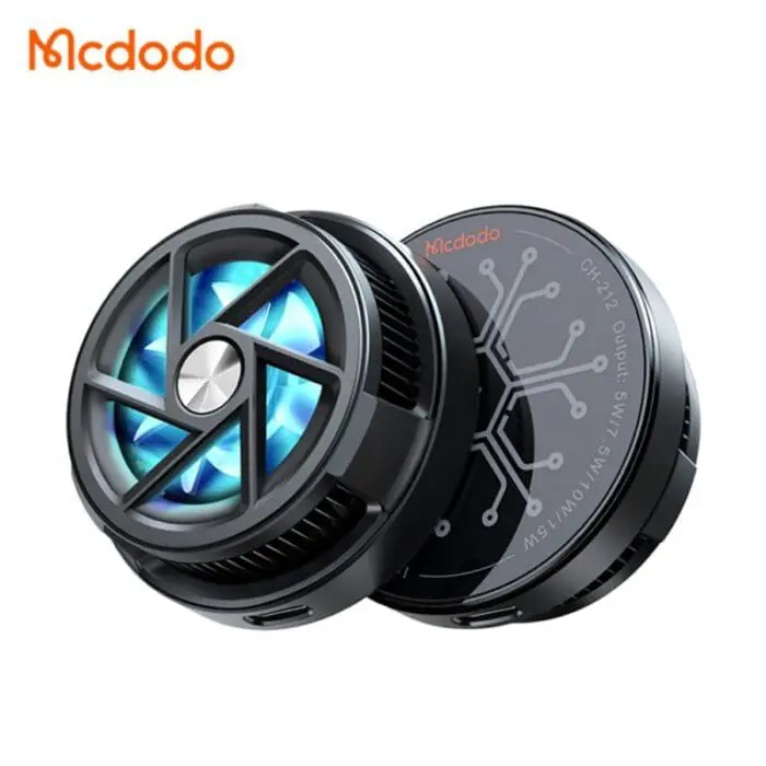 شارژر وایرلس مگنتی و فن خنک کننده مک دودو CH-2120 ا Mcdodo CH-2120 Wireless Charger (اورجینال با گارانتی)