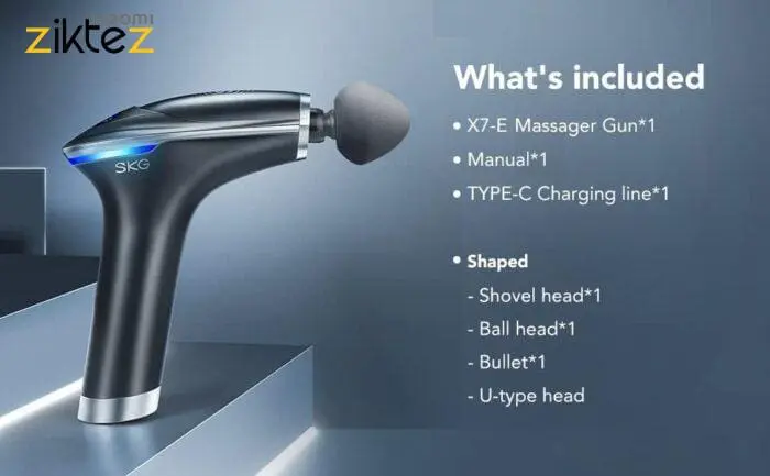 ماساژور تفنگی شیائومی Massage Gun SKG X7E (نسخه جدید اورجینال) - Image 6