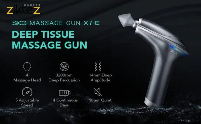 ماساژور تفنگی شیائومی Massage Gun SKG X7E (نسخه جدید اورجینال) - Image 2