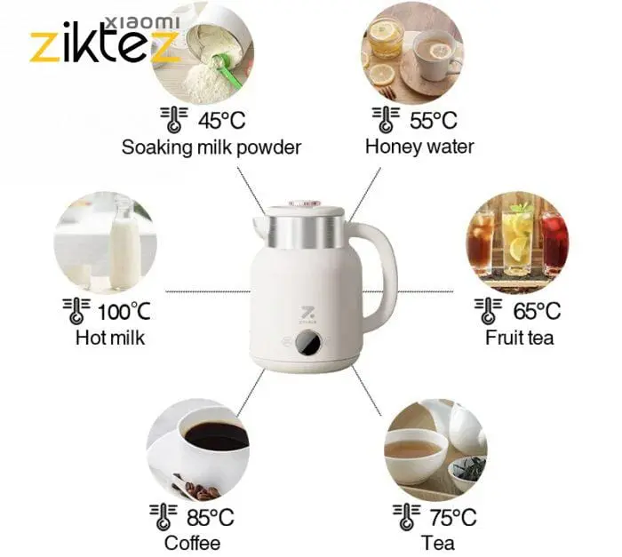 کتری برقی شیائومی مدل ZOLELE Smart Electric Kettle HK152 (اورجینال پلمپ ارسال فوری) - Image 6