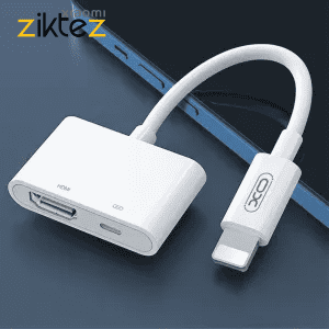 تبدیل لایتنینگ اتصال همزمان شارژر و HDMI ایکس او XO HUB005 (اورجینال با گارانتی) فروشگاه اینترنتی زیکتز