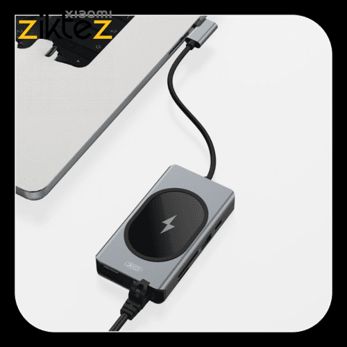 هاب 9 پورت USB-C ایکس او مدل HUB007(اورجینال پلمپ با گارانتی ارسال فوری) فروشگاه اینترنتی زیکتز