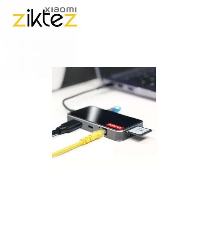 هاب 5 پورت لنوو مدل ER08 8 in 1 USB-C (اورجینال اصلی ارسال فوری) - Image 3