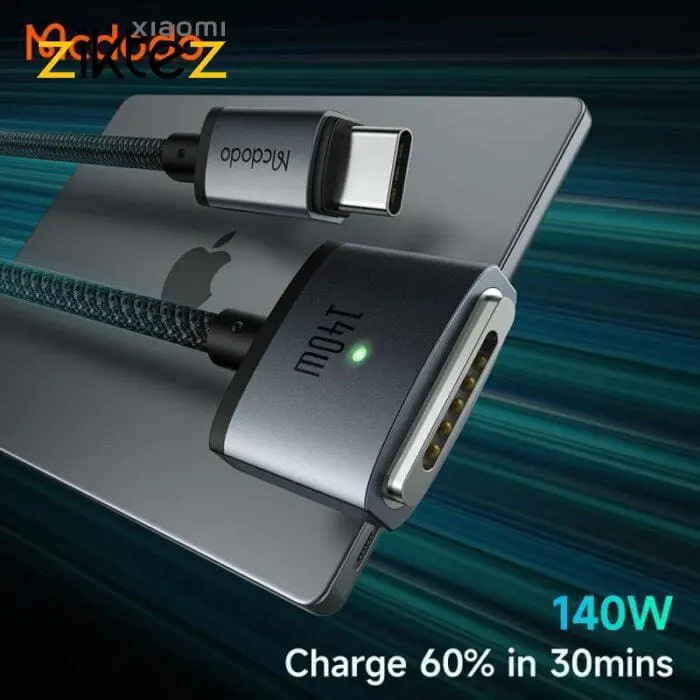 کابل شارژر مگ سیف مک بوک مک دودو Mcdodo CA-1470 طول 2 متر توان 140 وات - Image 6