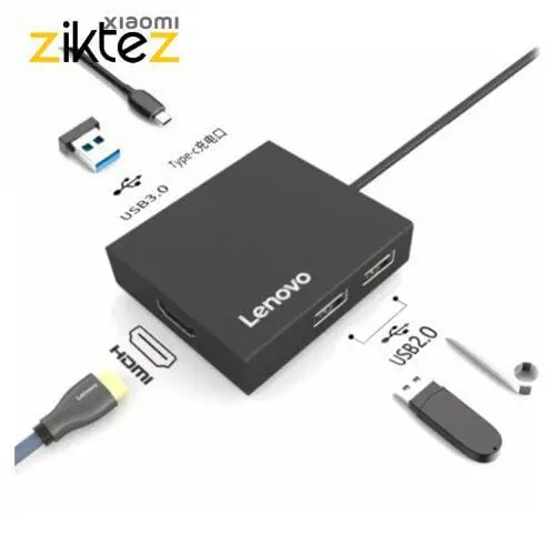هاب تایپ‌سی با 5 پورت لنوو Lenovo Multifunctional Type C Hub C150(اورجینال اصلی ارسال فوری) فروشگاه اینترنتی زیکتز