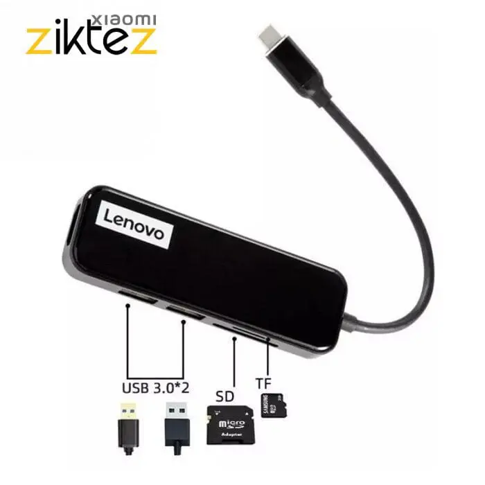 هاب مبدل 5 پورت لنوو EH05 ا Lenovo EH05 5Port Type C HUB(اورجینال اصلی ارسال فوری) - Image 3