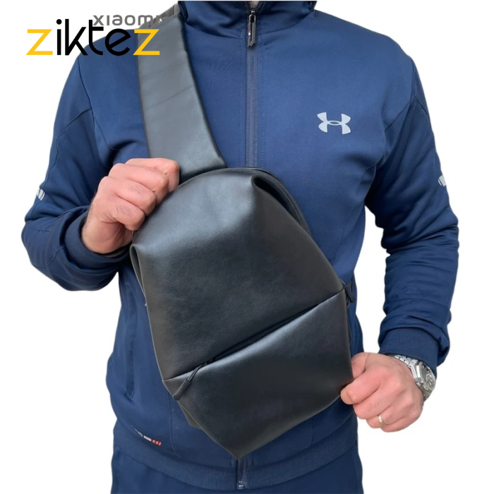 کوله پشتی تک بند فندولی Chest Bag Fendoli (چرم - پوست ماری - ساده) اورجینال - Image 5