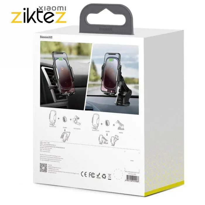 پایه نگهدارنده و شارژر بی سیم بیسوس Baseus Light Electric WXHW03 (اورجینال با گارانتی) - Image 18