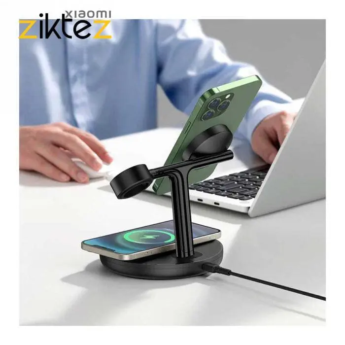 استند و شارژر وایرلس مگنتی بیسوس 20 وات مدل WXTE000101 (اورجینال با گارانتی) - Image 3