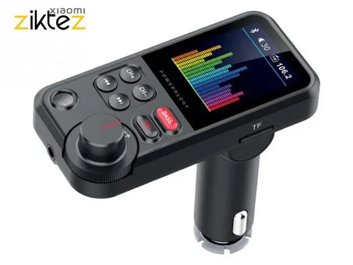 شارژر فندکی و پخش کننده بلوتوث پاورولوژی Powerology FM Transmitter Pro PCCSR003 توان 18 وات (نسخه اورجینال پلمپ ارسال فوری) - Image 4