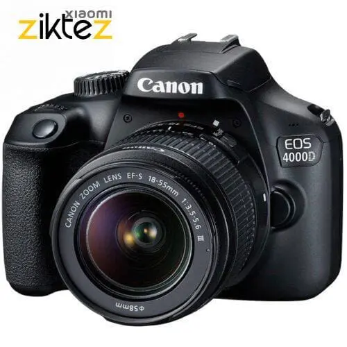 دوربین عکاسی کانن EOS 4000D Kit 18-55 DC III به همراه لنز (نسخه اورجینال ارسال فوری با گارانتی) فروشگاه اینترنتی زیکتز