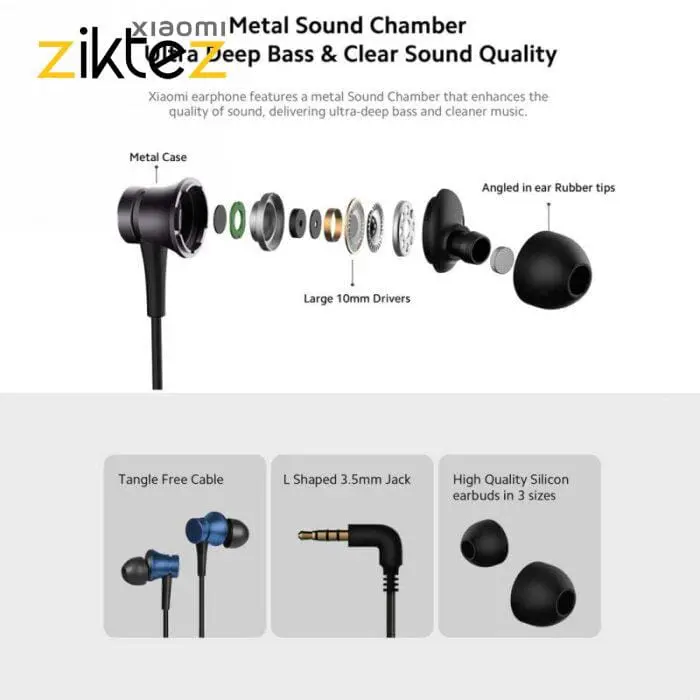 هندزفری سیمی شیائومی Xiaomi Headphones (اورجینال گلوبال پلمپ) - Image 7