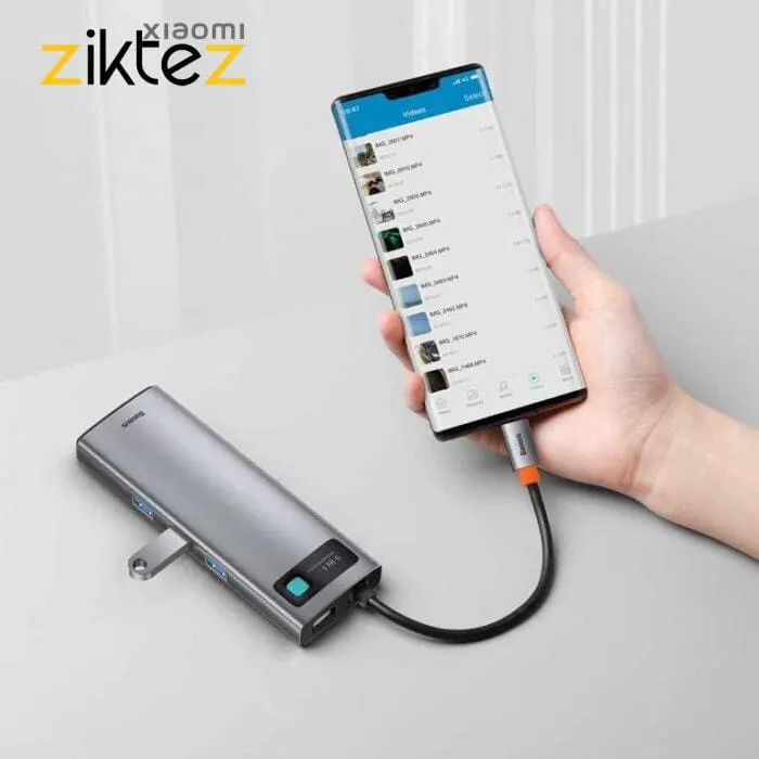 هاب 9 پورت تایپ سی بیسوس مدل new CAHUB-CU0G (اورجینال با گارانتی) - Image 2