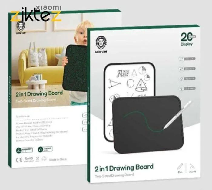 تخته هوشمند گرین لاین Green Lion GN2IN1LCDDRB 2 in 1 LCD Drawing Board 20 inch همراه با قلم (اورجینال پلمپ ارسال فوری) - Image 4