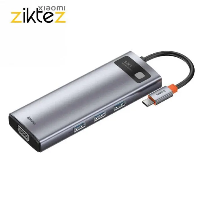 هاب 9 پورت تایپ سی بیسوس مدل new CAHUB-CU0G (اورجینال با گارانتی) - Image 5