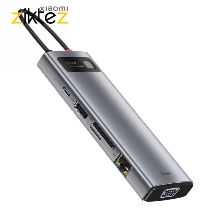 هاب 9 پورت تایپ سی بیسوس مدل new CAHUB-CU0G (اورجینال با گارانتی) - Image 8
