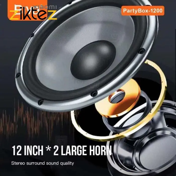 اسپیکر بلوتوث بیوا Biva Party Box 1200 توان 1200 وات (اورجینال با گارانتی) - Image 8
