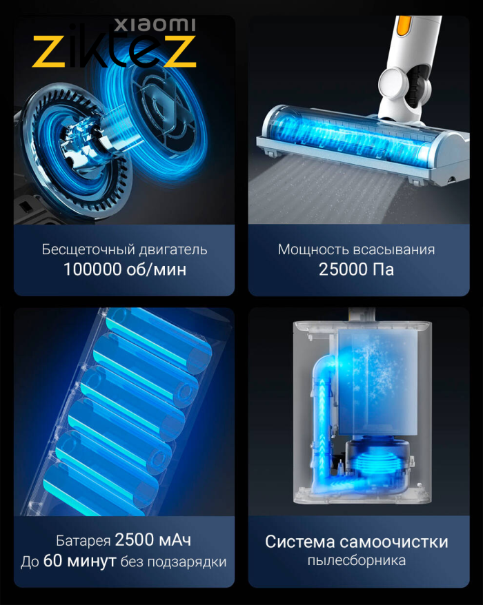 جارو شارژی پر قدرت شیائومی مدل Xiaomi Lydsto H4 (نسخه جدید اورجینال) - Image 23