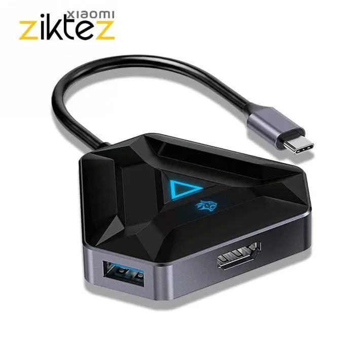 هاب گیمینگ پرودو Porodo 6in1 4K HDMI USB-C Hub PDX529 توان 100 وات (اورجینال اصلی ارسال فوری) - Image 5