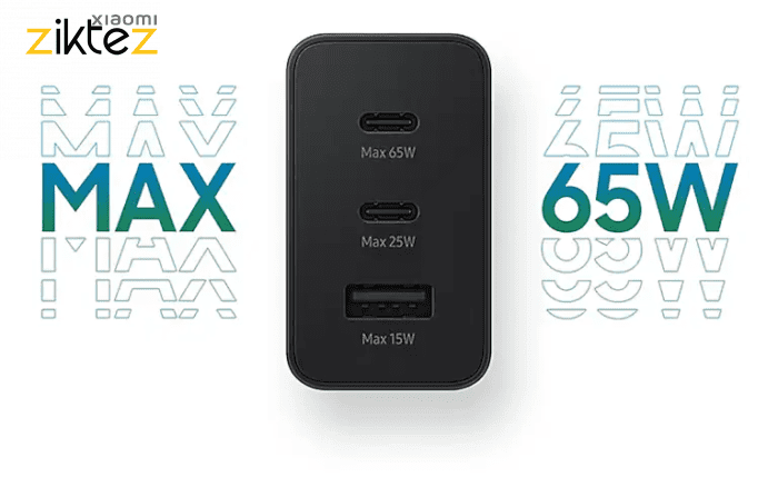 شارژر ۶۵w سامسونگ اورجینال سوپر فست شارژ Samsung 65W Power Adapter Trio(اصلی ارسال فوری) - Image 3