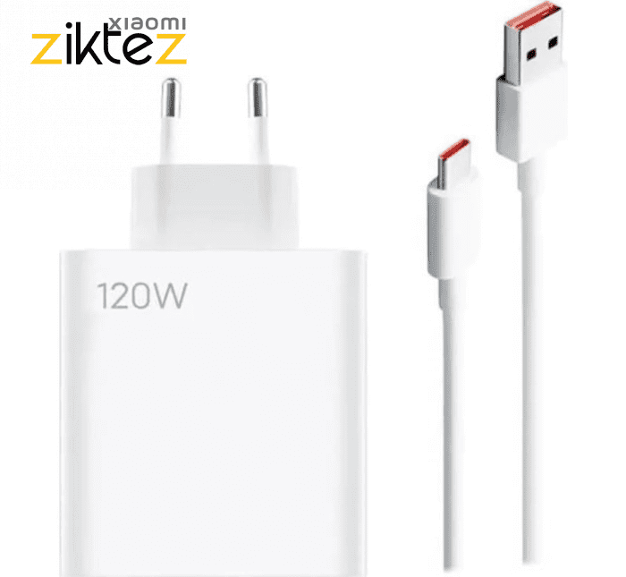 شارژر 120 وات شیائومی همراه کابل اورجینال Xiaomi 120W Turbo Fast Charger Original