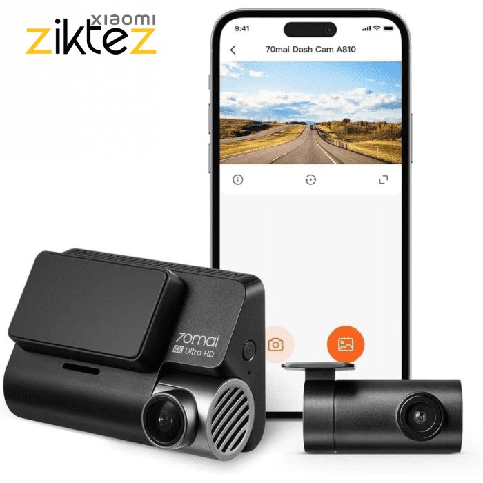 دوربین خودروی شیائومی Xiaomi 70mai A810 set New version همراه با دوربین عقب (نسخه2 جدید فول اورجینال) - Image 6