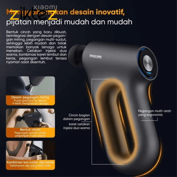 ماساژور تفنگی فیلیپس Philips massage PPM3202G New version (نسخه جدید اورجینال) - Image 4