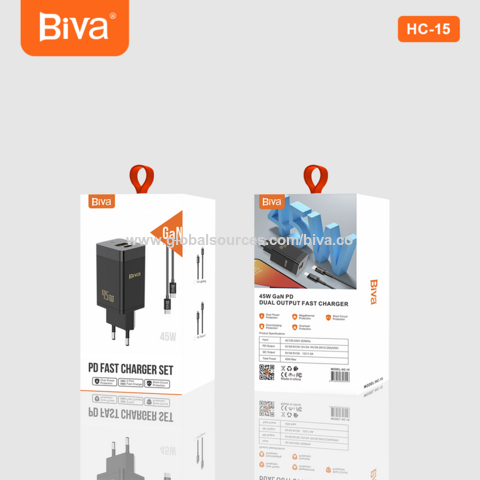 شارژر 45 وات بیوا Biva HC-15 GaN (اورجینال ارسال فوری) فروشگاه اینترنتی زیکتز